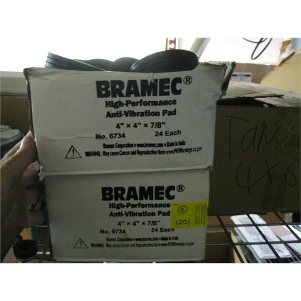 2 BOXES OF BRAMEC HIGH PERFORMANCE ANTI VIBRATION PADS