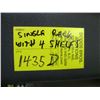 Image 2 : SINGLE BLACK ADJUSTABLE SHELF UNIT W/4 SHELVES