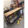 Image 2 : 6'X30" HEAVY METAL TABLE ON CASTORS