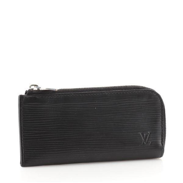 Louis Vuitton Zipped 4 Key Holder Epi Leather Black