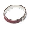 Image 6 : Hermes Red Metal Clic Clac Bangle Bracelet PHW