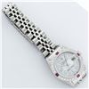 Image 7 : Rolex Ladies 26 Quickset Datejust MOP String Diamond Lugs And Ruby Datejust