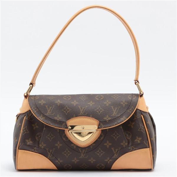 Louis Vuitton Brown Monogram Canvas Leather Beverly MM Shoulder Bag