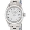 Image 1 : Rolex Ladies Stainless Steel Silver Index Oyster Band Datejust Wristwatch