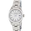Image 2 : Rolex Ladies Stainless Steel Silver Index Oyster Band Datejust Wristwatch