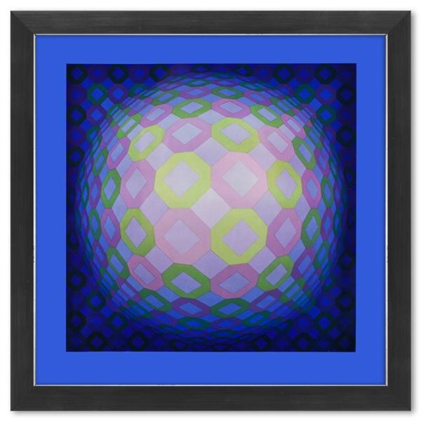 Okta - Pos de la sï¿½rie Structures Universelles De L'Octogone by Vasarely (1908