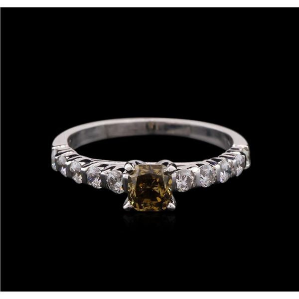 2.01 ctw Fancy Dark Brown Diamond Ring - 14KT White Gold