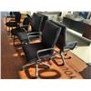 Image 2 : 4 LEATHER STYLE MOBILE ADJUSTABLE OFFICE CHAIRS