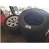 Image 2 : 4 ASSORTED TIRES AND 2 ALLOY WHEELS