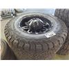 Image 2 : SET OF 4 BFGOODRICH ALL-TERRAIN T/A LT285/70R17 121/118R MUD + SNOW TIRES ON XD RUFFINO BLACK ALLOY