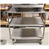 Image 1 : 3-TIER S/S MOBILE SERVICE CART 35" X 21" X 36"