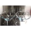 Image 5 : 2 LARGE GLASS DISPLAY / SALAD BOWLS 5" X 11-3/4"