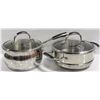 Image 2 : LAGOSTINA POTS & DOUBLE BROILERS W/ LIDS INDUCTION