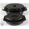 Image 1 : 2 ROASTING PANS W/ COVERS