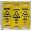 Image 1 : THREE RUBBERMAID WET FLOOR SIGNS
