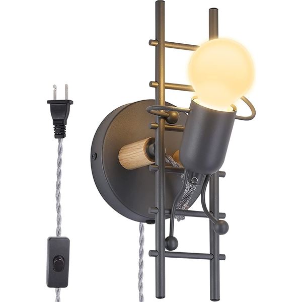 NEW REPACKED INDUSTRIAL STYLE LADDER WALL LIGHT