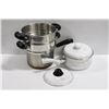 Image 1 : FLAT W/ TWO POTS & LID,  DOUBLE BOILER