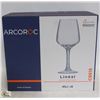 Image 1 : CASE OF ARCOROC 16.5OZ LINEAL WINE GLASSES