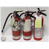 Image 1 : GROUP OF THREE 10LBS FIRE EXTINGUISHERS - CHARGED