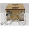 Image 1 : 4 NEW IN BOX 0.2L GLASS PITCHERS W/ HANDLE