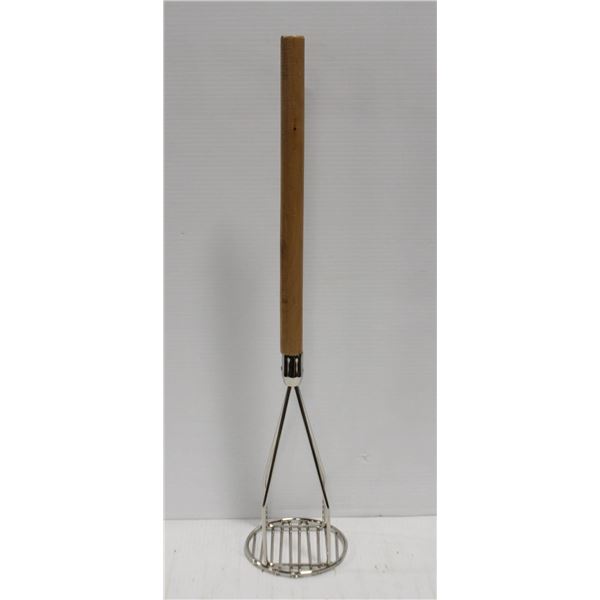 NEW LARGE COMMERCIAL CHROME PLATED POTATO MASHER