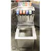 Image 1 : 6 HEAD SODA FOUNTAIN DISPENSER W/ INSULATED BIN