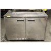 Image 1 : 4' TWO DOOR UNDERCOUNTER COOLER W/ PREP TOP