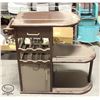 Image 1 : WOODEN WINE DISPLAY STAND