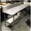 COMMERCIAL STAINLESS STEEL SINK RUNOFF