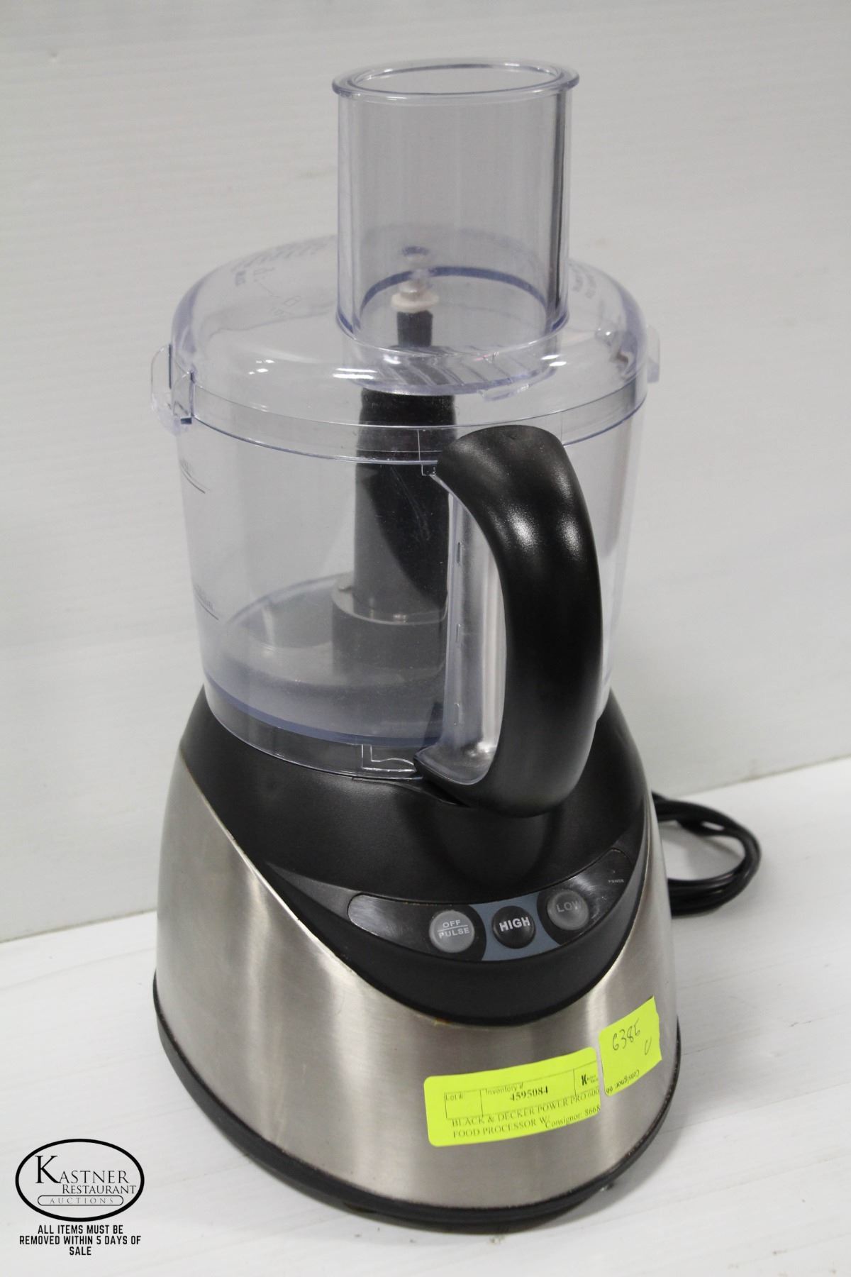 BLACK & DECKER POWER PRO 600W FOOD PROCESSOR W/