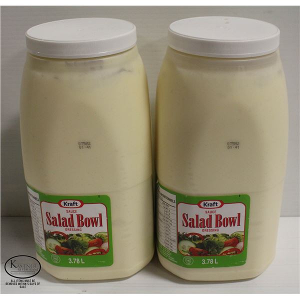 KRAFT SALAD BOWL DRESSING,2BOTTLES-3.78L