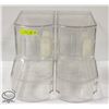 Image 1 : 2 ACRYLIC SELF FEED BINS FOR RICE PASTA