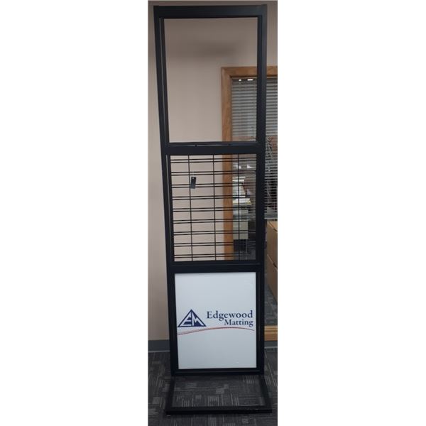 STANDING TRIPLE SIGN HOLDER - BLACK 22 X28 X90 