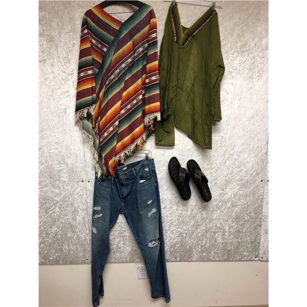 "Superhero Show - Season 4 Ep. 1" - #12 Hero - Complete retro/hippie outfit - includes top/jeans & f