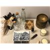 Image 2 : "Motherland: Fort Salem" Scylla's misc. items - 2 horns/ photos/ glass jars/ brass pot/ feather etc.