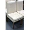 Image 2 : "Adventure Mystery Movie" - Group of 6 cream leather dining chairs