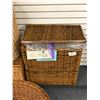 Image 2 : "Adventure Mystery Movie" - Large group of assorted wicker baskets/ hampers & wicker dog bed