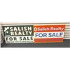 Image 1 : "Adventure Mystery Movie" - Group of 2 San Juan Islands Realtor For Sale signs