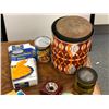 Image 2 : "Adventure Mystery Movie" - Group of assorted collectibles - Tins/ stamps/ Kraft cardboard box etc.