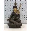 Image 2 : Brass Guru Rinpoche statue w/ golden bell