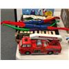 Image 2 : Group of assorted toys - Firetruck/ vintage computer controlled Simon Says game/ Disney's Toy Story 