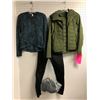 Image 1 : "Superheroes Show" #5 Hero Stunt outfit - 1 olive green jacket/ 1 full sleeve blue shirt/ pair of bl