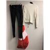 Image 1 : "Superheroes Show" Season 5 #7 Hero Forest outfit - White cable knit turtle neck/ black stretchy ski
