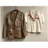 Image 1 : "Superheroes Show" Hero Stunt bloody outfit - Bloody brown jacket & white shirt *HOT STOCK*