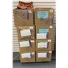 Image 1 : "Adventure Mystery Movie" - 8 boxes of misc. set dec items includes handbags/ hardware/ clothing/ ki