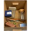 Image 2 : "Adventure Mystery Movie" - 9 boxes of misc. set dec items includes burlap/ hardware/ books/ decorat