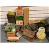 Image 2 : "Adventure Mystery Movie" - Large group of assorted misc. vintage collectibles includes tins/ tools/