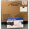 Image 1 : 18in heavy duty wood trimmer & A4 paper cutter (new in boxes)