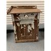 Image 2 : "Adventure Mystery Movie" Forest Shack furniture - Small wood cabinet w/ drawer/ small wood stool & 