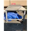 Image 2 : Large wooden rolling work table - approx. 8ft long x 3ft height